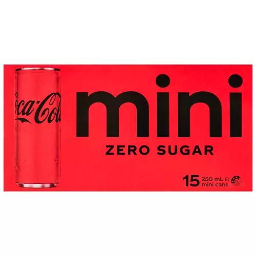 Mini Cans Zero Sugar 15 Pack 250ml