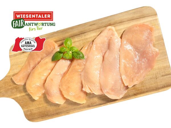Frische Tierwohl Maishendl Filetschnitzel