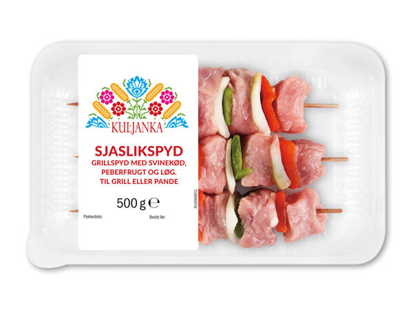 Grillspyd af gris