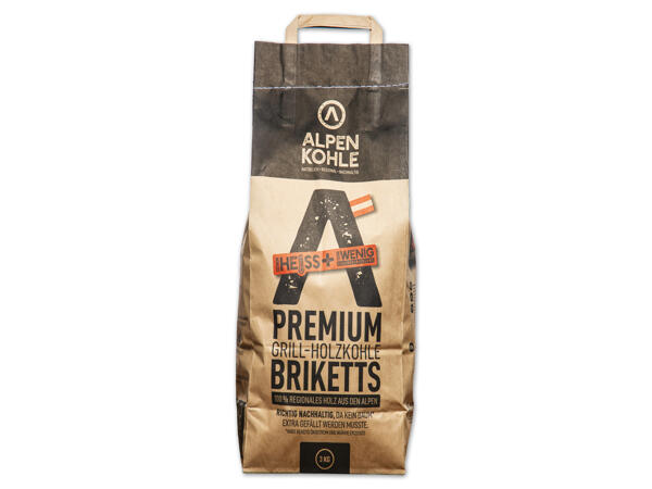 Alpenkohle Premium Grill-Briketts aus den Alpen