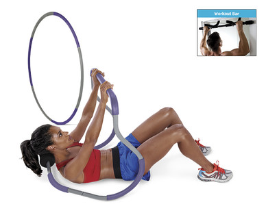 Crane Ab Trimmer, Multi-Purpose Workout Bar or 2.5-lb. Fitness Hoop