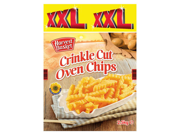 Wellenschnitt-Pommes 2 kg + 0,5 kg gratis