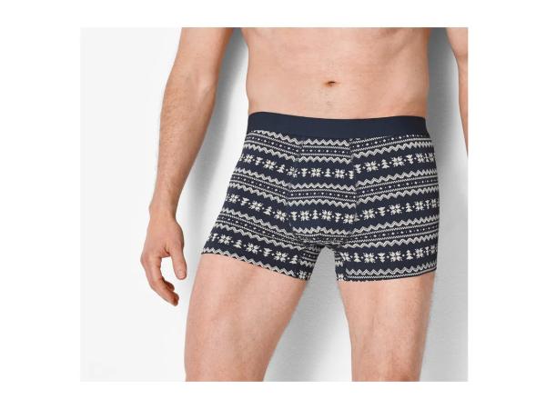 Esmara Men Men's Navy & White Christmas Boxers - 3 Pack
