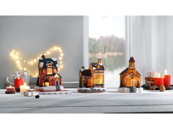Light-Up Christmas Village Scene