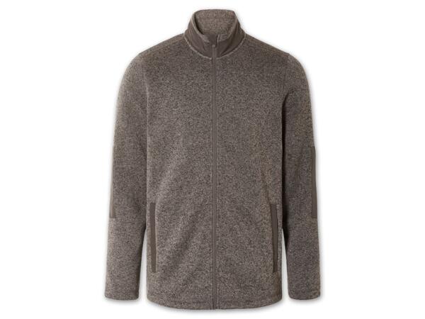 Herren Strick-Fleecejacke