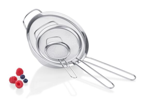 Ernesto Stainless Steel Sieve Set Set of 3