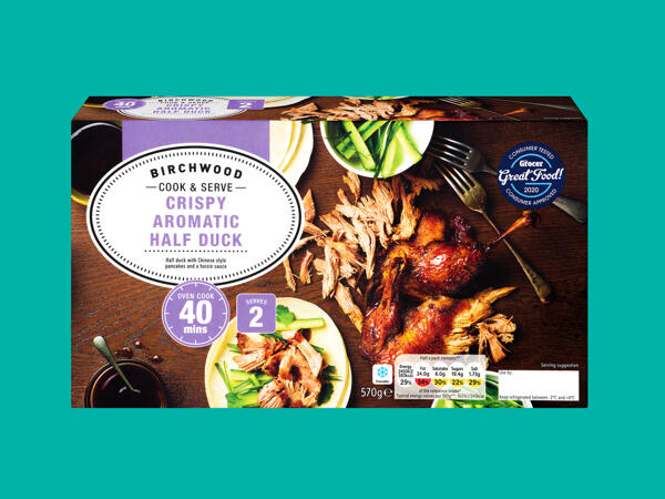 Birchwood Crispy Aromatic Half Duck with Pancakes
