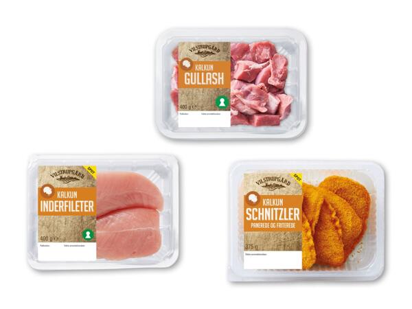 VILSTRUPGÅRD Panerede kalkunschnitzler, -inderfilet eller -gullasch af overlår
