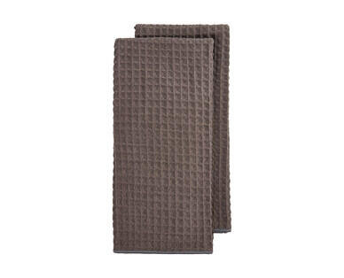 Waffle Microfibre Tea Towel 2pk