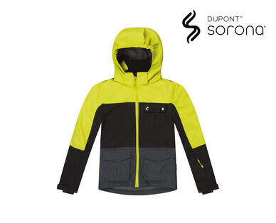 Children's Ski Jacket - Charcoal/Lime or Blue Camo