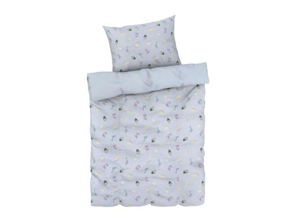 Livarno Home Kids' Reversible Bedlinen - Single Grey