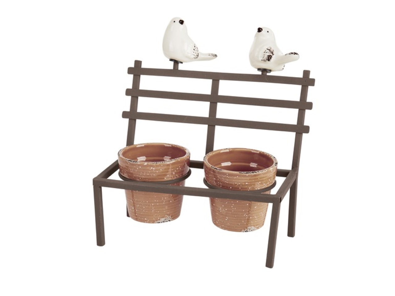 Blomkruka med metallfigur1