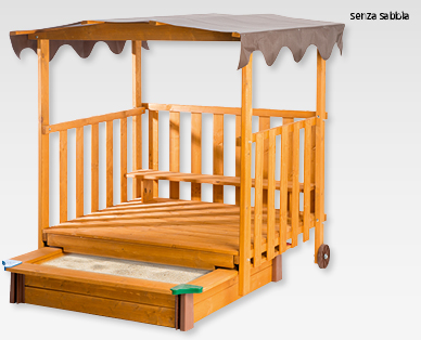 Casetta con sabbiera OUTDOOR ZONE