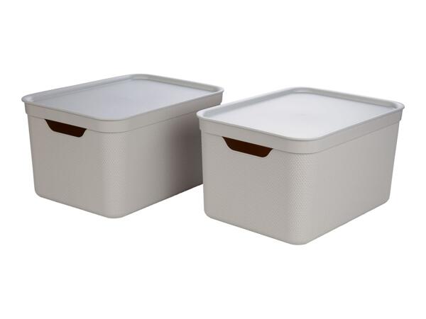 Livarno Home Storage Box 2 Piece Set