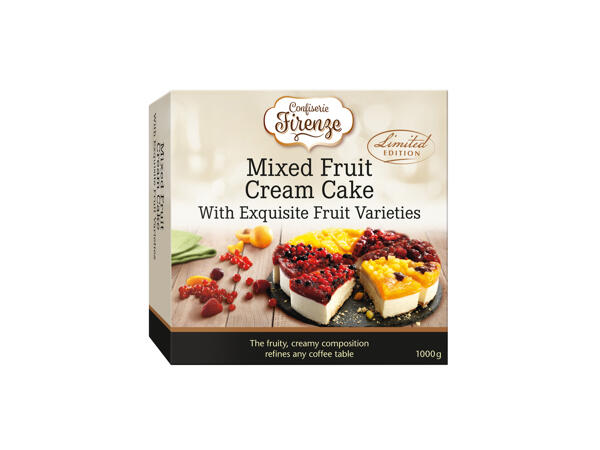 Mixed Fruit Cream Cake
