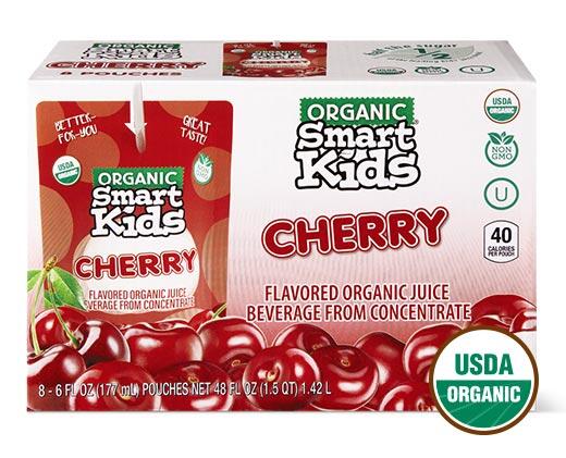 Smart Kids 
 Organic Juice Pouches Assorted Varieties