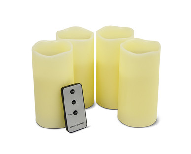 Huntington Home 4-Piece Flameless LED Candle Set With Remote
