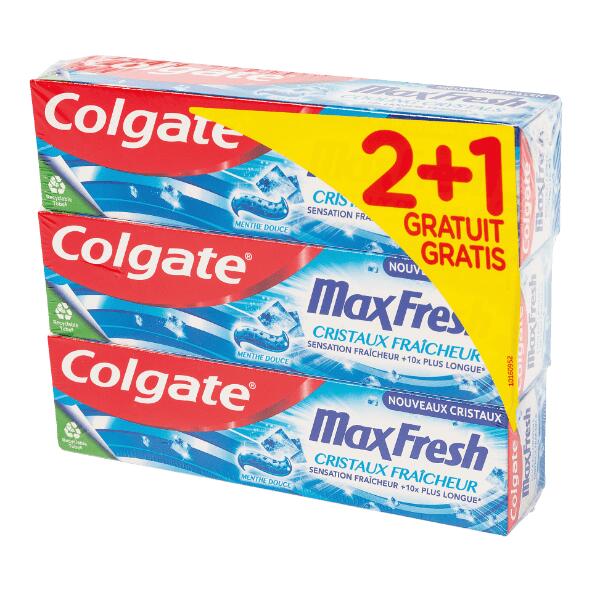 COLGATE(R) 				Dentifrice, 3 pcs