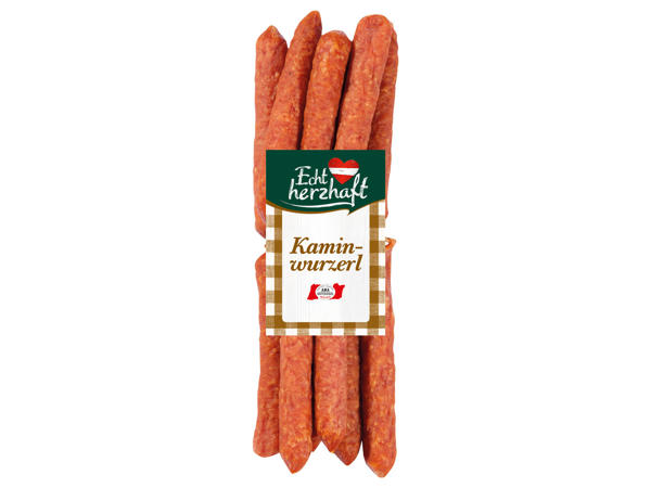 Echt herzhaft Kaminwurzerl