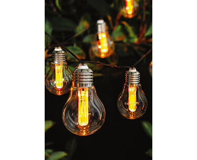 Solar Glass Festoon Lights