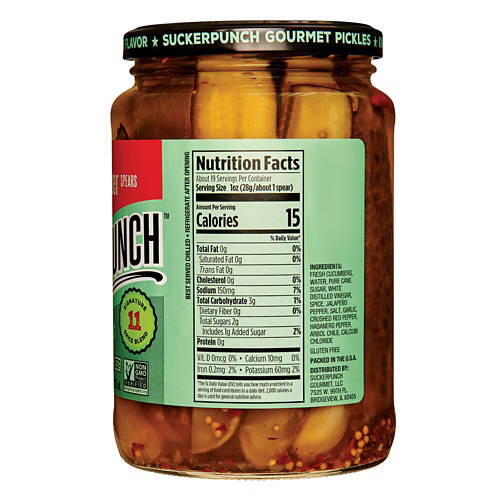 3-Pepper Fire Spears Pickles, 24 fl oz