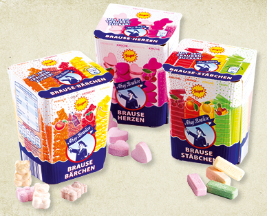 Bonbons effervescents/au sucre de raisin FRIGEO