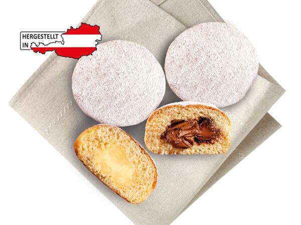 Vanille- oder Nougatkrapfen 3er