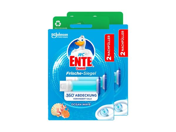 Recharge sceau de fraîcheur Canard WC, pack de 2