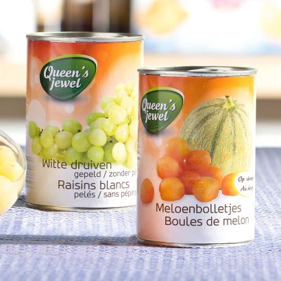 Raisins ou petites boules de melon