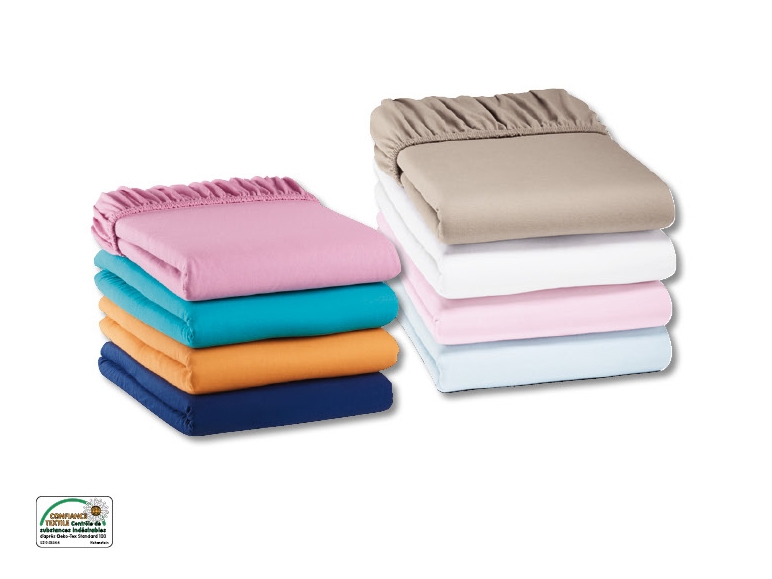 Drap housse jersey ***Cet article est disponible uniquement en Suisse romande et au Tessin.***