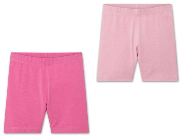 Kleinkinder Radlerleggings, 2 Stück