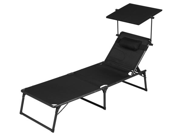 Houston Aluminium Sunlounger with Sun Shade