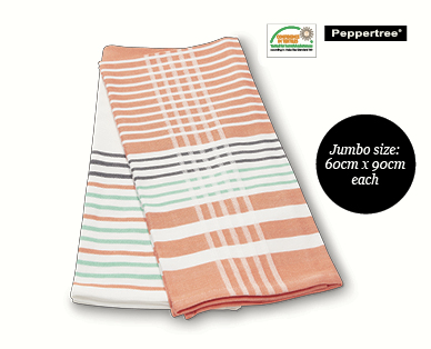 Jumbo Tea Towel 2 Pack