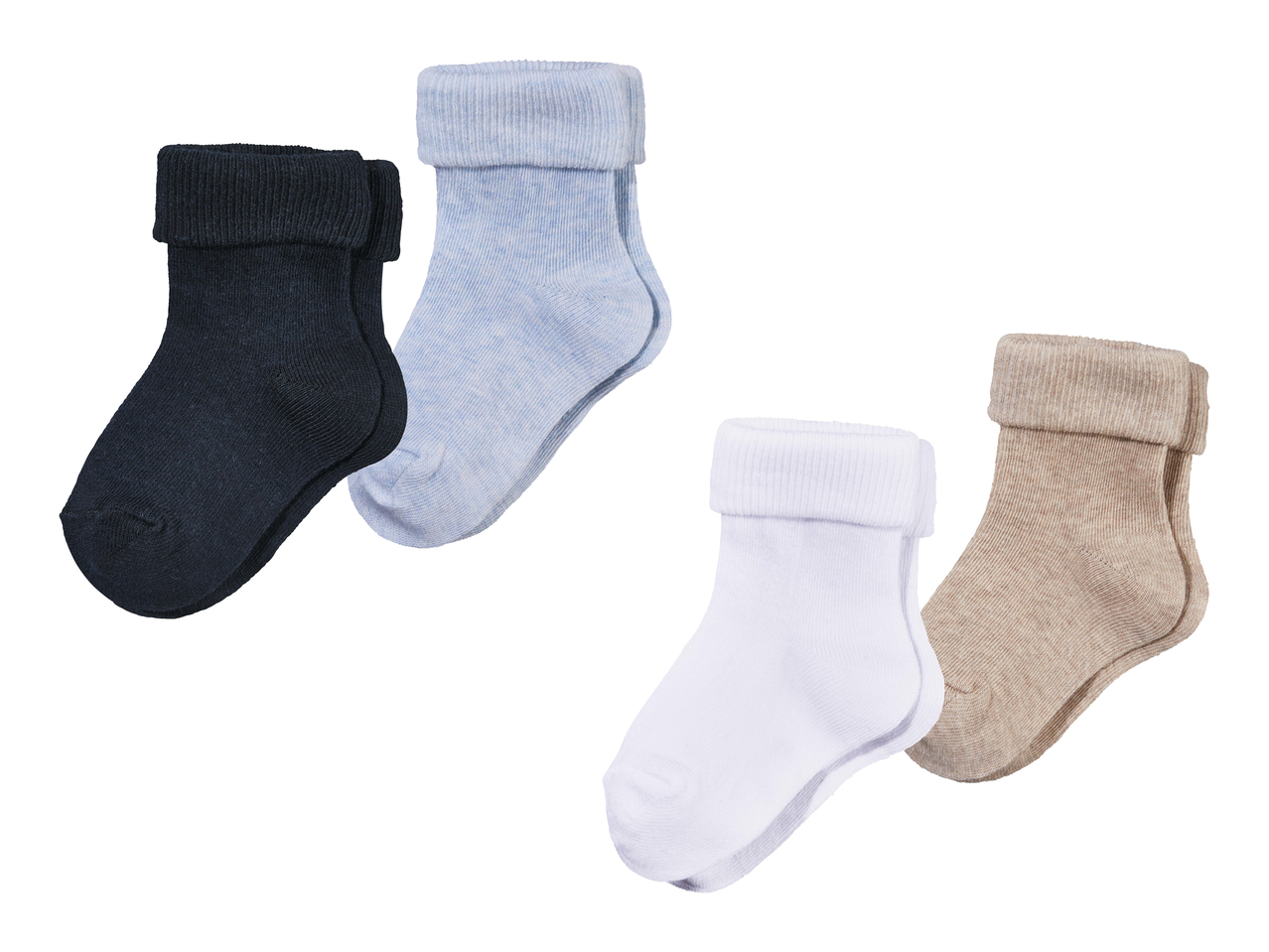 Socquettes pour bébé, 2 paires1