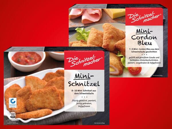 Mini-Schnitzel oder Mini-Cordon Bleu