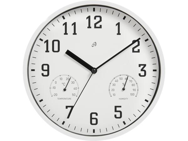 Wall Clock with Temperature & Humidity