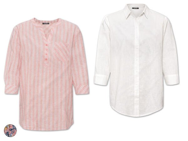 Damen Leinenbluse