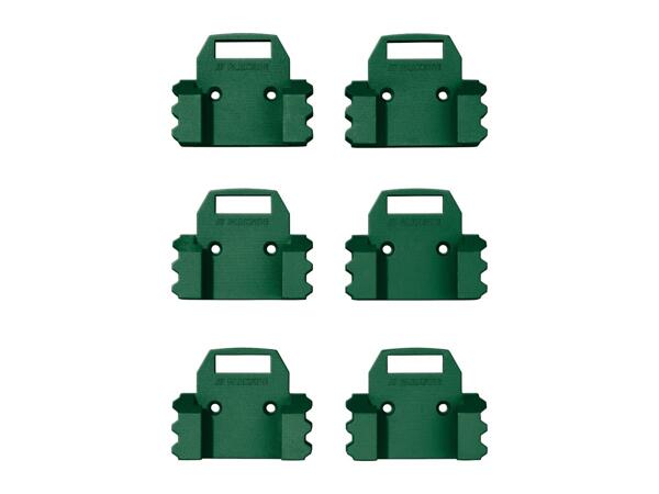 Parkside Wall Holder Set for Batteries - 6x 1 Slot