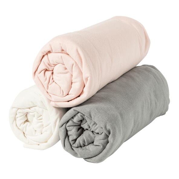 NOVITESSE(R) 				Jersey-Spannbetttuch für Babybett, 2 St.
