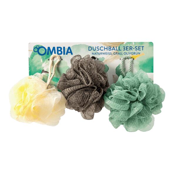 OMBIA(R) 				Éponge de douche, 3 pcs
