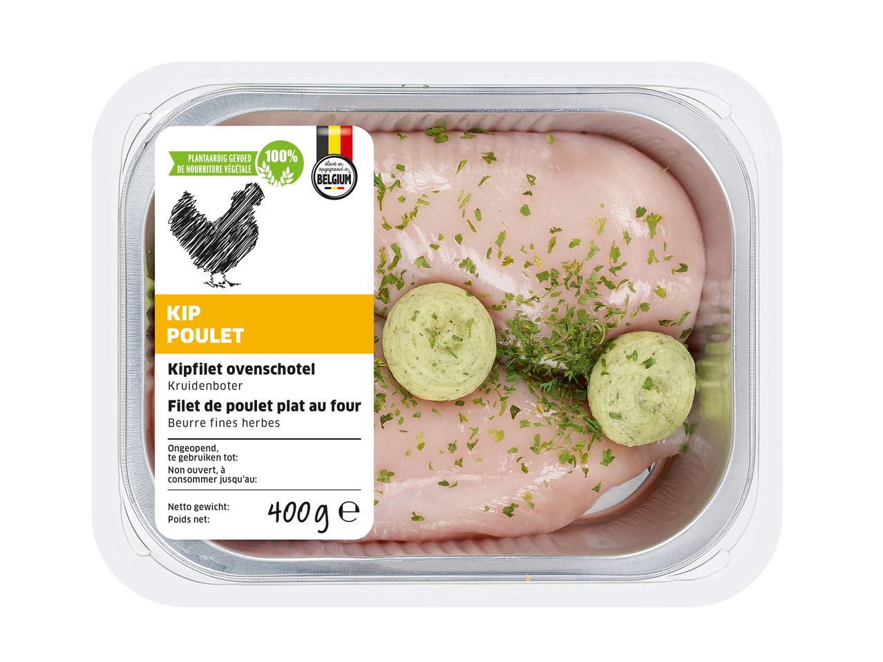 Kipfilets in aluminium ovenschaal