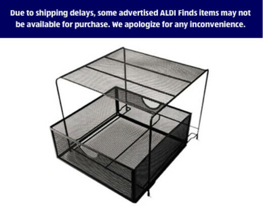 Easy Home 
 Large 2-Tier Square Mesh Organizer