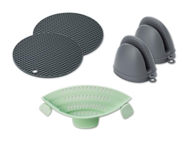 Abgießhilfe/​Topfuntersetzer/​Topfhandschuh