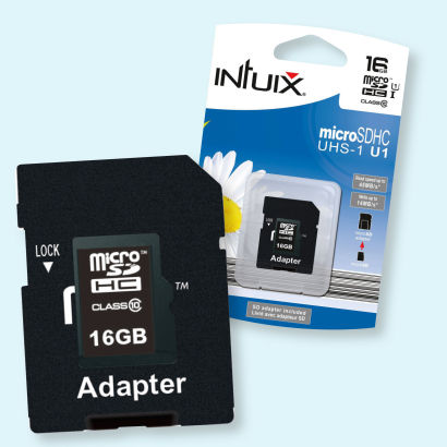 MicroSDHC-Speicherkarte 16 GB