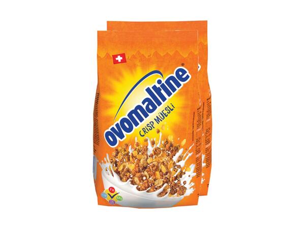 Crisp Muesli Wander Ovomaltine, pack de 2