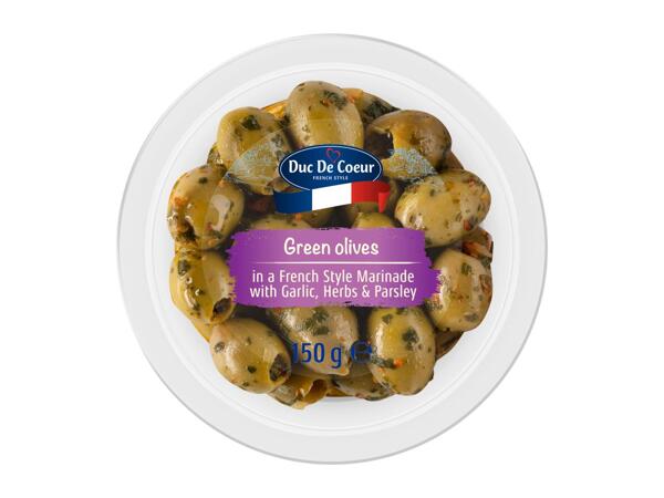 Duc de Coeur Green Olives 150g