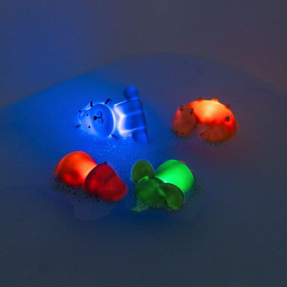 TOYLINO(R) 				Jouets de bain LED, 4 pcs