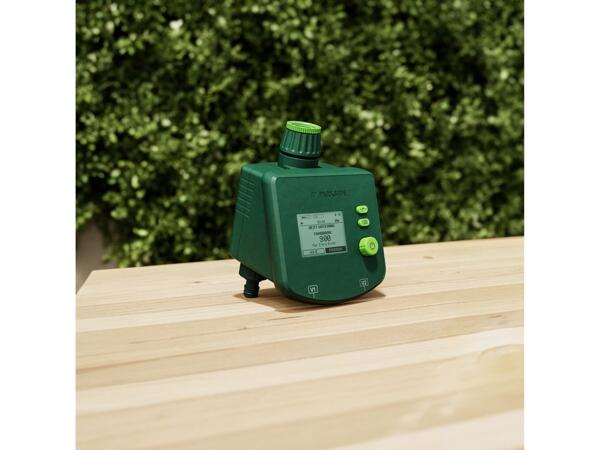 Programmable watering timer with dual outlet