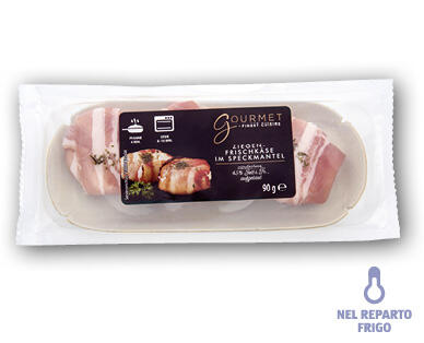 GOURMET/FINEST CUISINE Formaggio fresco di capra avvolto nella pancetta