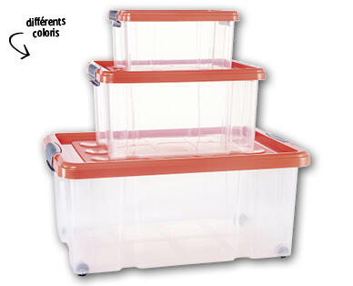 EASY HOME(R) Lot de boîtes empilables, 3 pièces